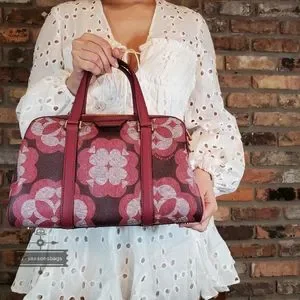 限定 K9786 Kate Spade Flower Monogram Eleanor Medium Satchel Spade Flower Monogram Eleanor Medium Satchel | Kate Spade